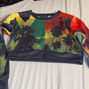 Island crop hoodie